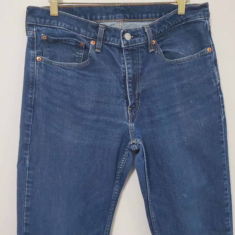 Levi's 514 Straight Fit Jeans Stretch 34 Waist - Picture 6 of 9